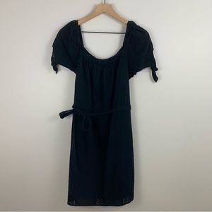 🌷 Universal Thread Black Eyelet Mini Shift Dress
